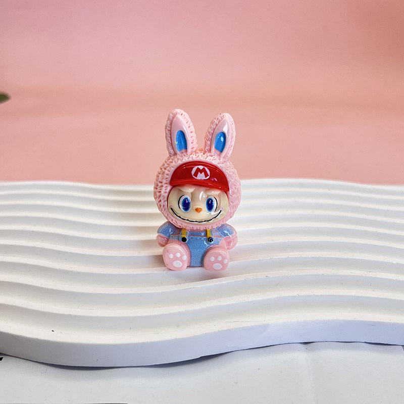 Flocking Doll Pendant Keychain DIY Decorative Ornament Jewelry Girlfriend Gift Bag Pendant