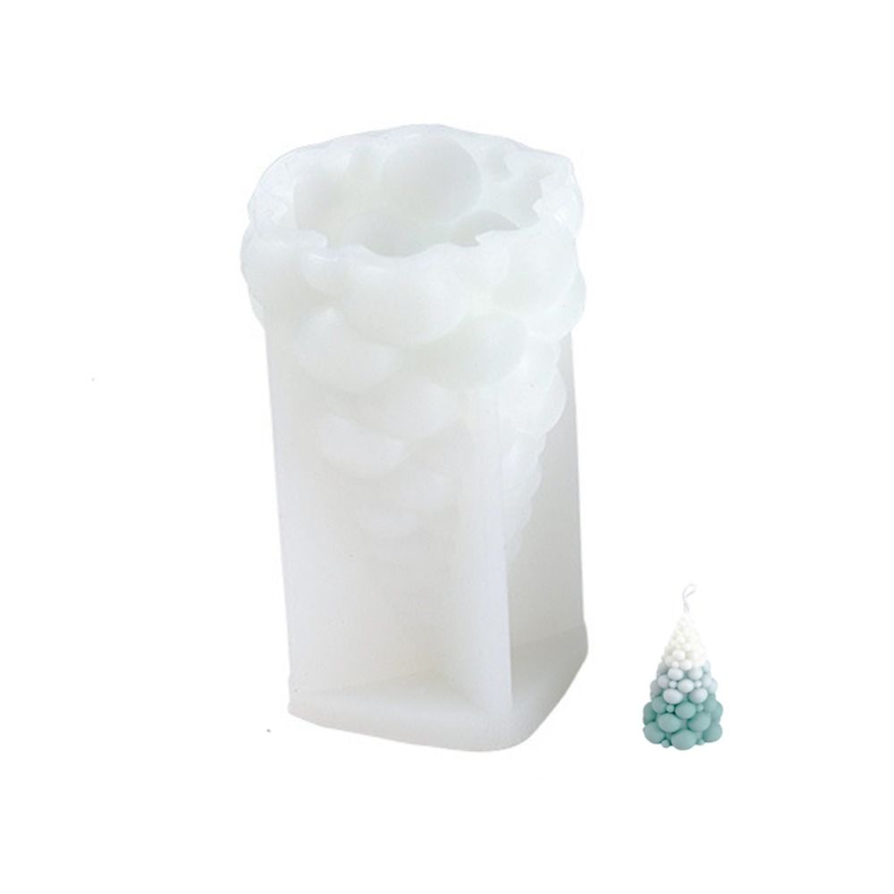 Conical Shaped Soap Mold Bubble Tip Christmas Tree Candle Mold Party Decoration   Scented