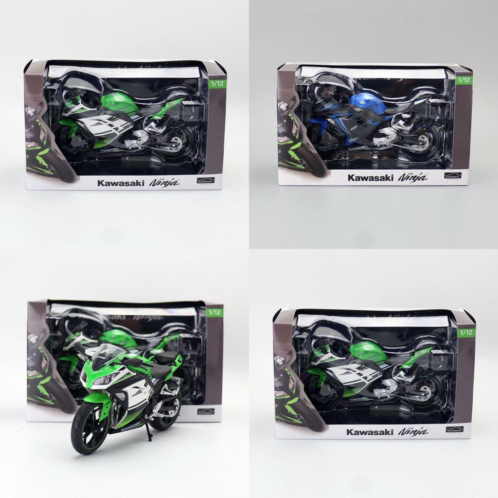 Kawasaki Alloy Motorcycle Model For Collection And Home Decor With Static Display