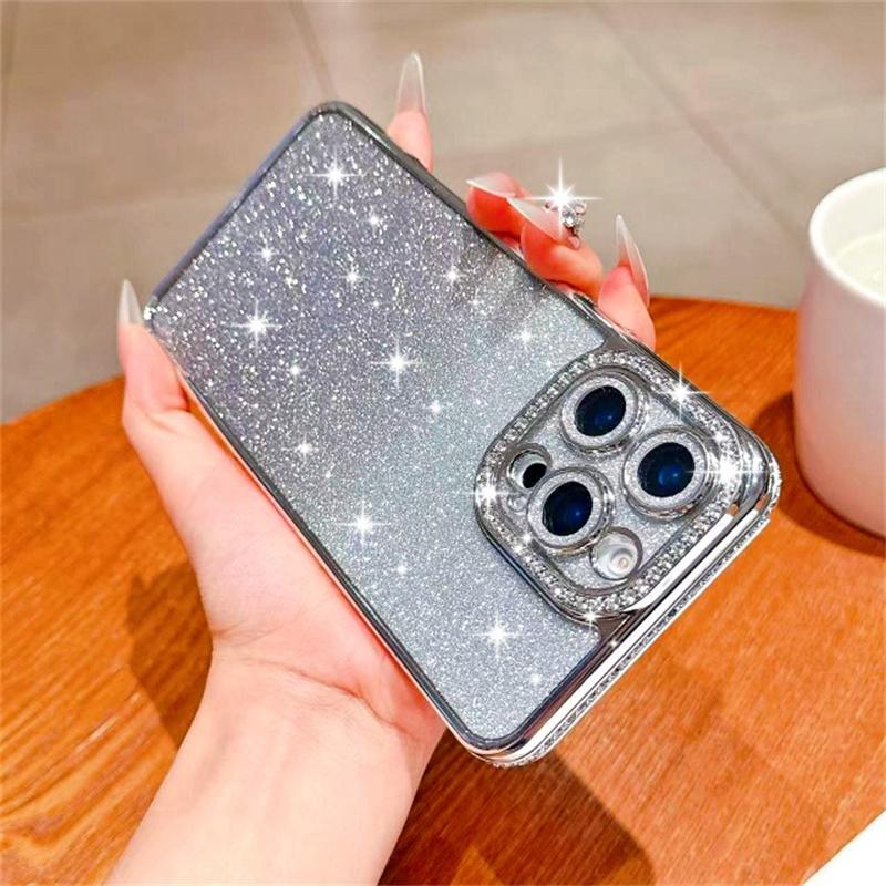 

Блестящий чехол с блестками для iPhone 16 15 Pro Max 14 Plus 13 12 Чехол Samsung Galaxy S25 Edge S23 Ultra S24 FE A56 A36 A26 A16 A55 A35 A25 A15 A54 A34 A14 iPhone 16 ProMax серебряный