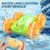 Remote Control Car, 2.4 GHz 4WD Amphibious Waterproof Stunt Car Gesture Sensing Remote Control Boat