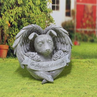 Kediler için İdrar Alıcısı Cross Border Yeni Melek Köpek Süsü Reçine Evcil Hayvan Kedi ve Köpek Mezar Taşı Anıt Taşı Açık Hava Bahçesi