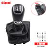 5/6 Speed Manual Gear Shift Knob Gaiter Boot Cover Lever For Skoda Octavia A5 A6 2004 2005 2006 2007 2008 2009 2010 2011 2012