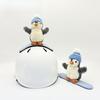 Snowboard Penguin Ski Helmet Decorative Ears Cartoon Plush Doll Cute Motorcycle Paragliding