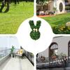 Easter Topiary Spring 2D Acrylic Artificial Green Cute Fake Plant Animal Decor For Lawn Yard Porch Patio Backyard Courtyard