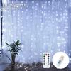 LED Curtain String Lights USB 5V Remote Control Fairy Lights Festoon Lamp 8 Modes Christmas Decoration For Home Wedding Lighting