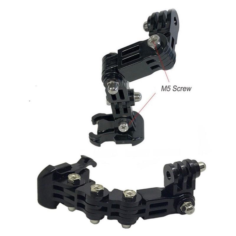 Camera Holder Set for GoPro Motorcycle Helmet Chin Mount Adjustable Chin Bracket Multi Angle Holder