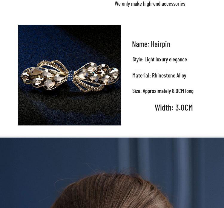 Elegante koreanische Kristall-Haarnadel für Damen