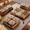 Walnut & Glass Fruit and Snack Plate