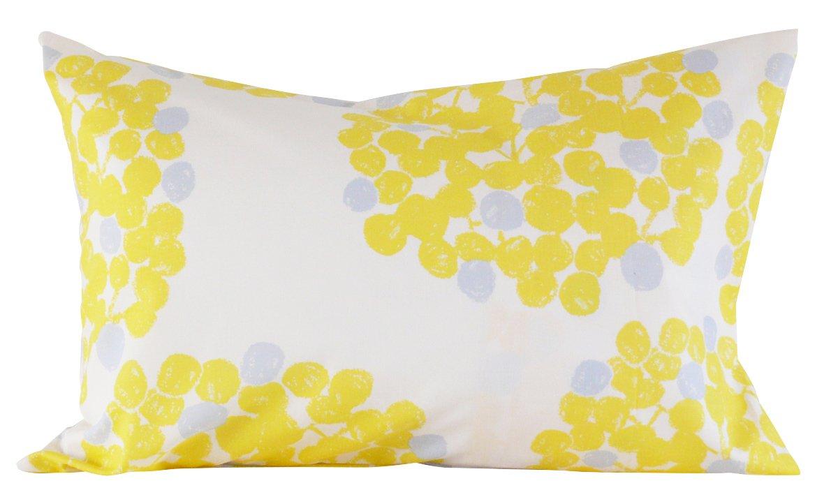 

Quarter Report Pillow Cover Pillow Case Float Yellow for 43 x 63cm Cotton Linen in (Rieko Oka) (Envelope Type) [Made Japan]