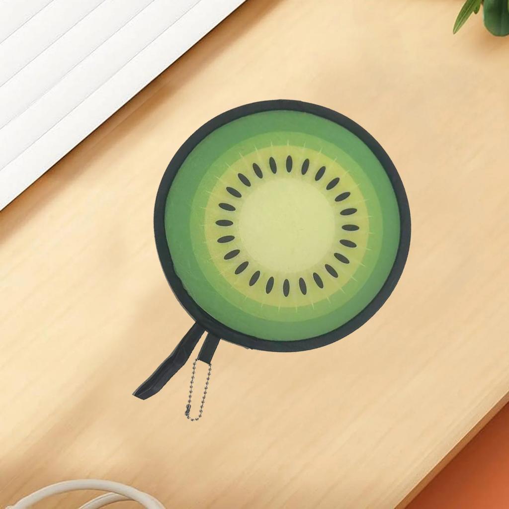 Mini flower Style Folding Fan Round With Pocket Handheld Fan Flower Pattern Collapsible Fan Wedding Party Outdoor Activities