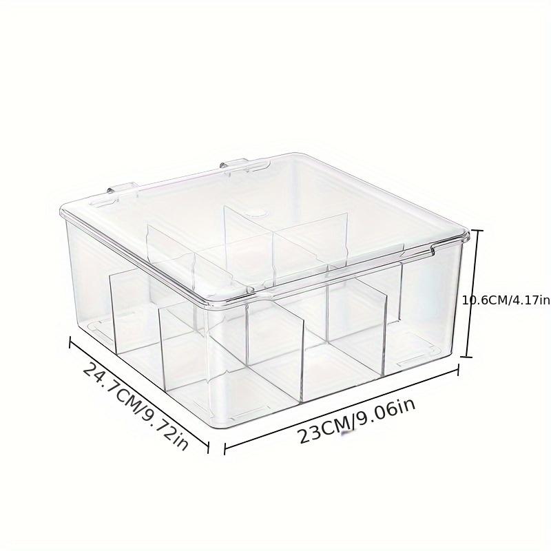 Acrylic Bead Organizer with Lid – Transparent Storage Box for Jewelry,DIY Crafts & Small Items,Multi-Purpose Stackable Container