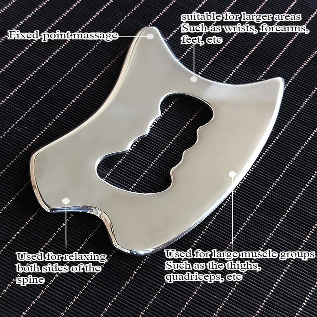 Stainless Steel Massage Scraper Tool Derma Edge Massage ToolsGua Sha Scraping Tool for Physical Therapy Muscle Scraper Tools