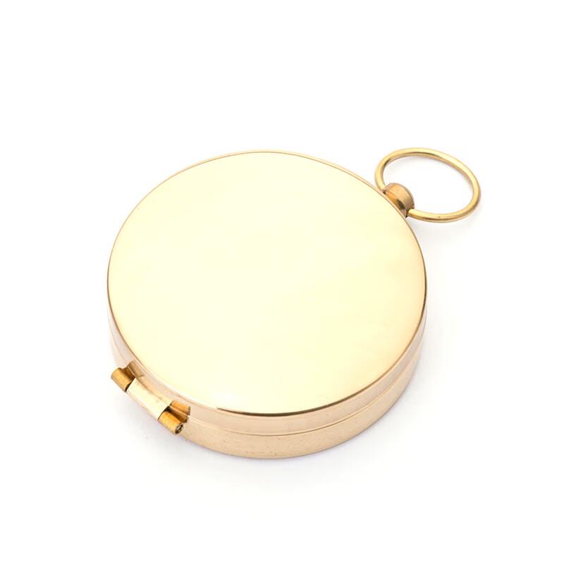 Outdoor Brass Pocket Compass with Luminous Dial