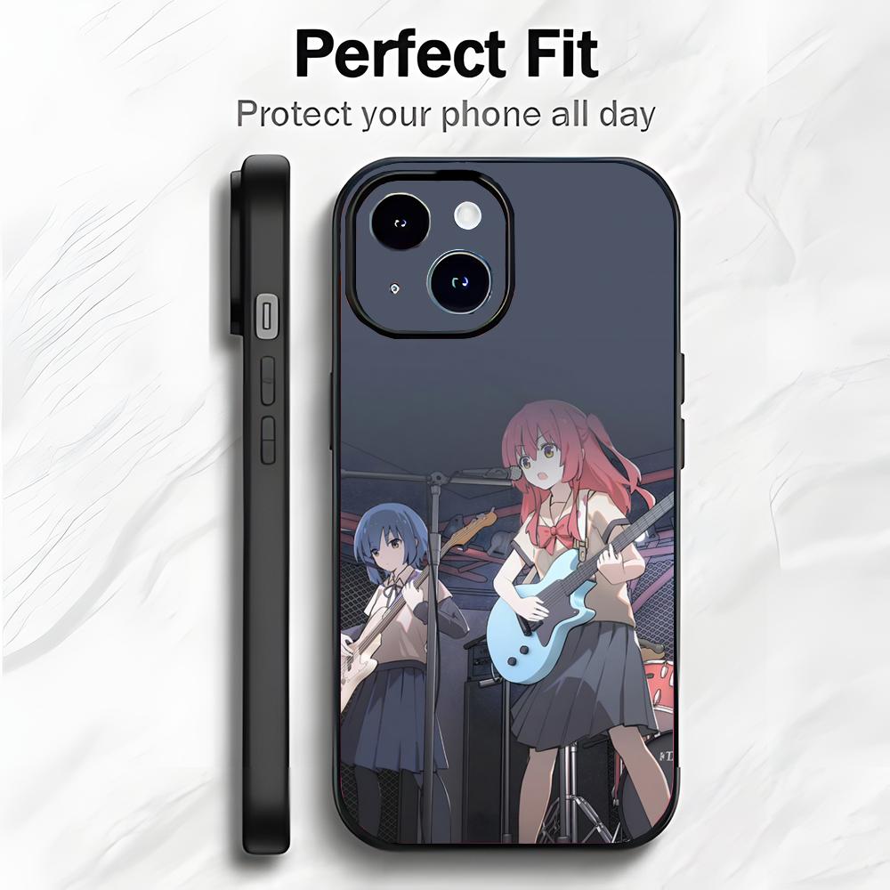 Fun Japanese Anime B-BOCCHI THE ROCK! Phone Case Phone Case Soft Packaging Lightweight For iPhone17 16 15 14 13ProMax