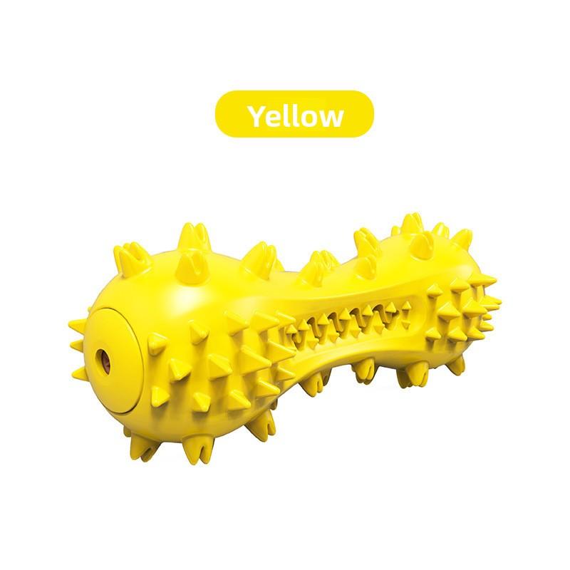 

Dog Toys, Sound-sounding Dumbbells, Teething Sticks, Dog Teeth Cleaning Bones, Toothbrushes, Pet Supplies жёлтый