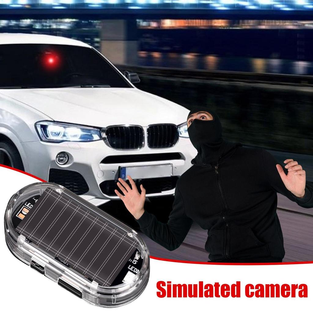 Sun Anti-Theft Car Warning Light, Solar Powered Car Light - LED Interior Safety Lamp