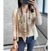 NINA SOLOR Camellia & Paisley Sand-Washed Twill Silk Scarf