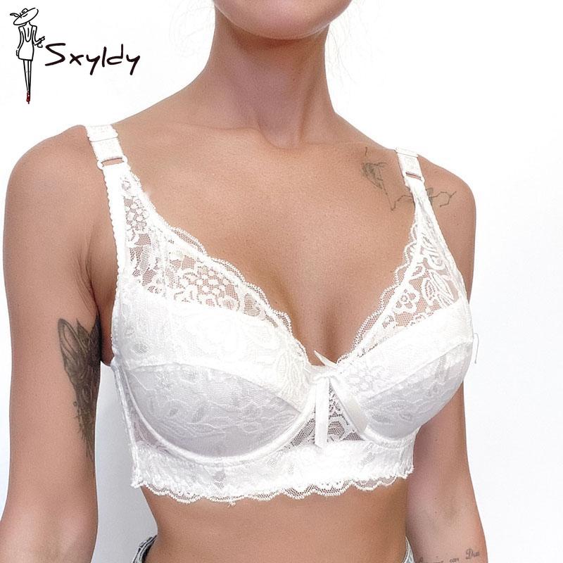 Women's Plus Size Sexy Lace Bras Supportive Breasts Push Up Underwear Comfortable Breathable Women's Clothing