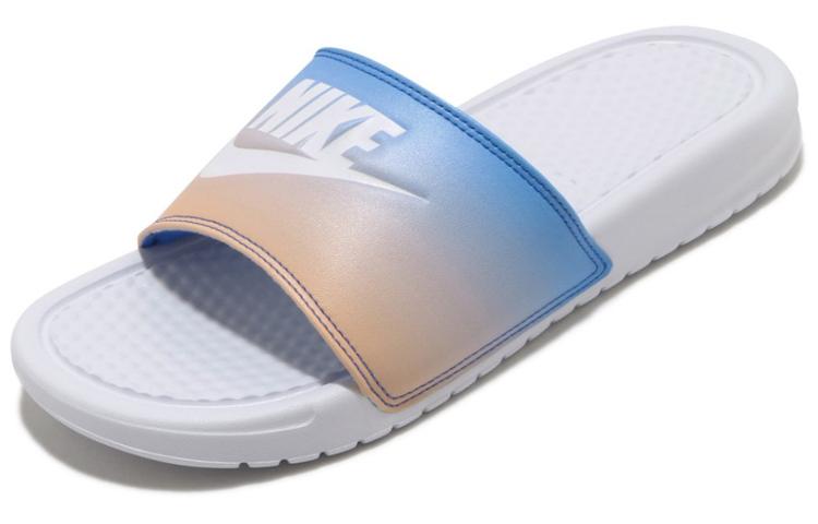 Nike Benassi Jdi Print Slide 'White Hyper Royal' Women's 618919-122