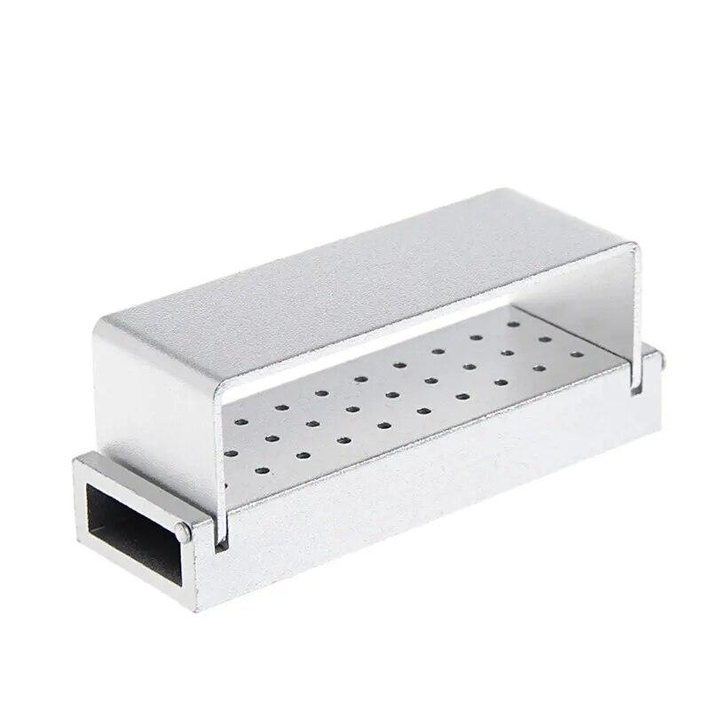 

JINGT Dental Car Needle Box Висота та низька швидкість Dual-Use Color Rack Високотемпературна дезінфекція Метал 30 отворів Бор CHINA срібний