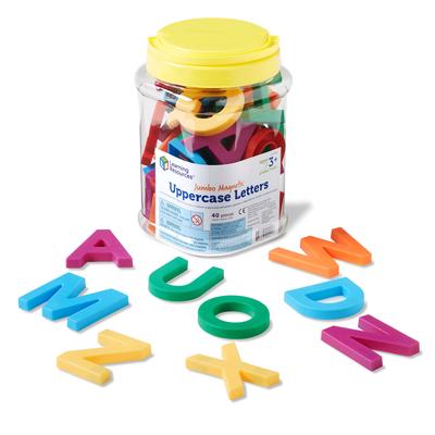 Learning Resources Jumbo Magnetic Uppercase Letters, LER 0450