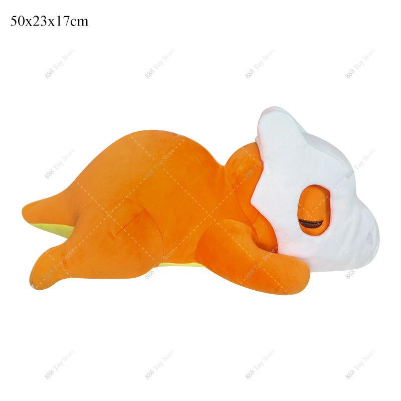Mega Charizard X Sleeping Plush Pillow Series Cute Garchomp Mew Umbreon Cubone Sofa Cushion Stuffed Peluche Toy