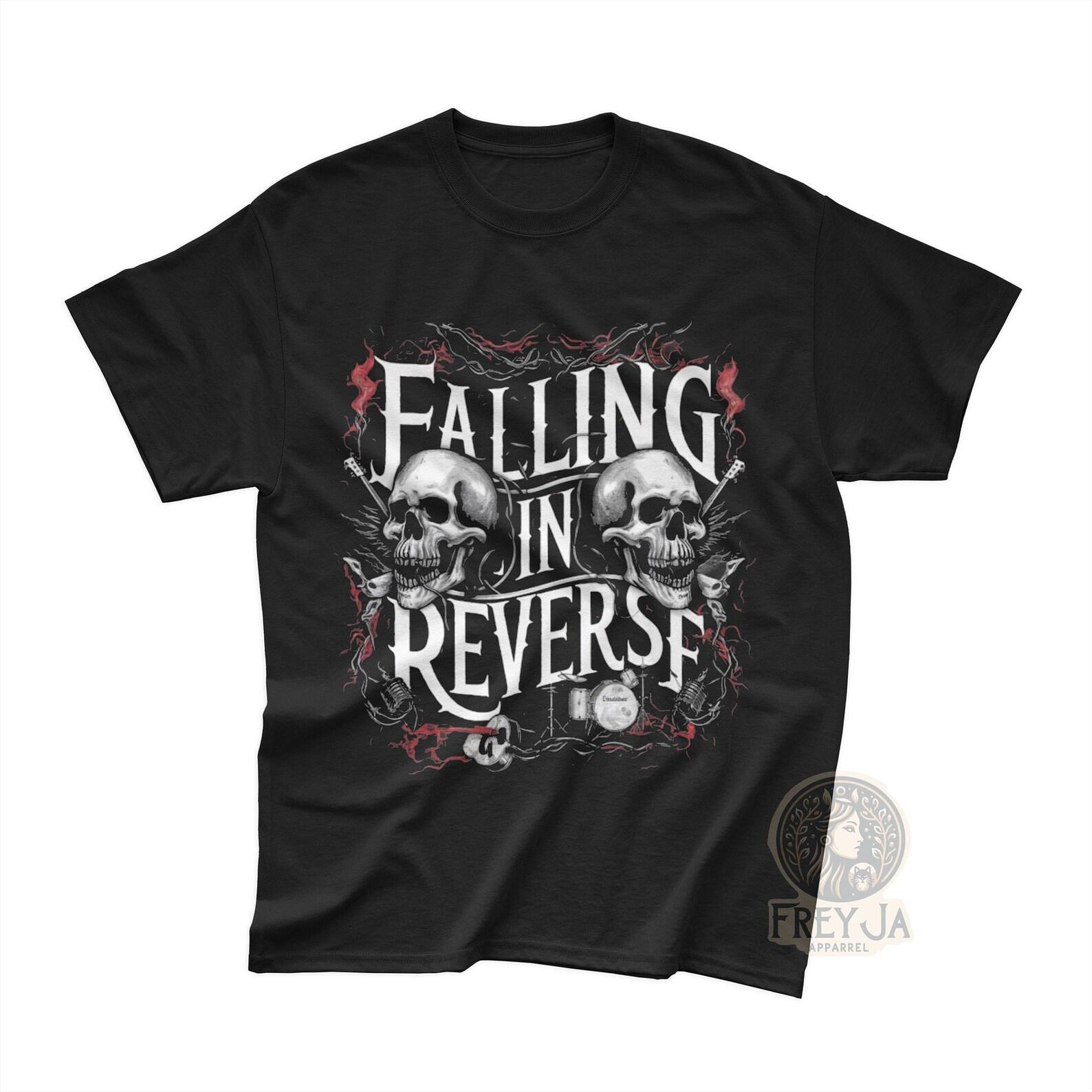 Falling In Reverse T-Shirt - Unisex Rock Music Band Tee - Rocker Style Shirt - Concert Apparel Gift - Falling In Reverse Merch L