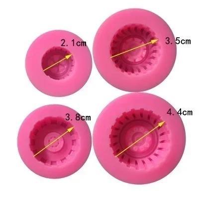 Creative Fashion Shape Tires Wheel Chocolate Cake Molds Food Grade Silicone Mold Fondant Cake Decorating Tools Accessories