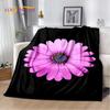Nordic 3D Daisy Flower Soft Plush Blanket,Flannel Blanket Throw Blanket for Living Room Bedroom Bed Sofa Picnic Cover Bettdecke