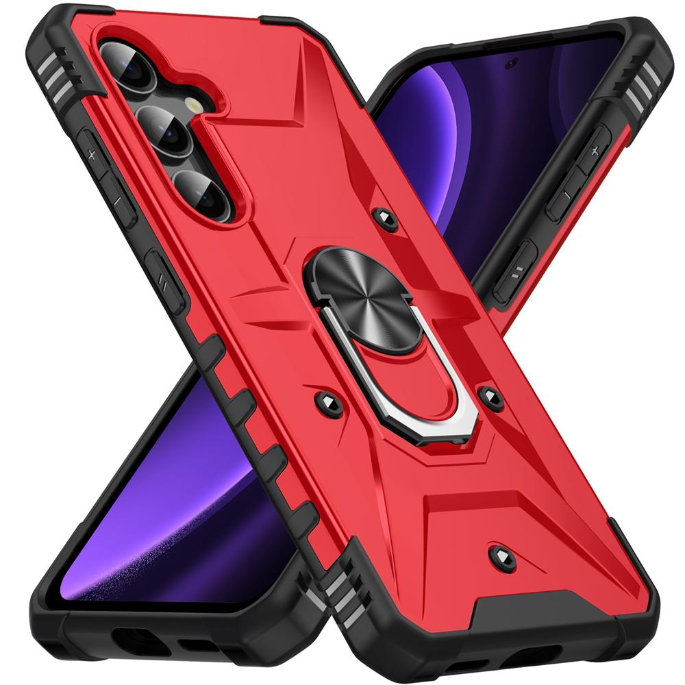Für Samsung Galaxy A17 5G Hülle Objektivschutz Rüstung Handyhülle für Galaxy A17 A 17 GalaxyA17 Ringständer Stoßfest Funda