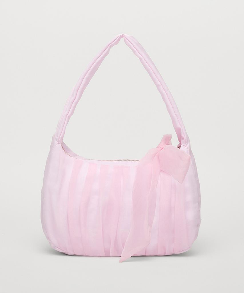 Celitails Shirring Ribbon Bag_Pink