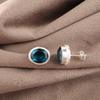 Apatit Handgjorda Silversmycken, 925 Sterlingsilver Örhängen, Handgjorda Vackra Ädelstenssmycken, Apatit Örhängen För Hennes