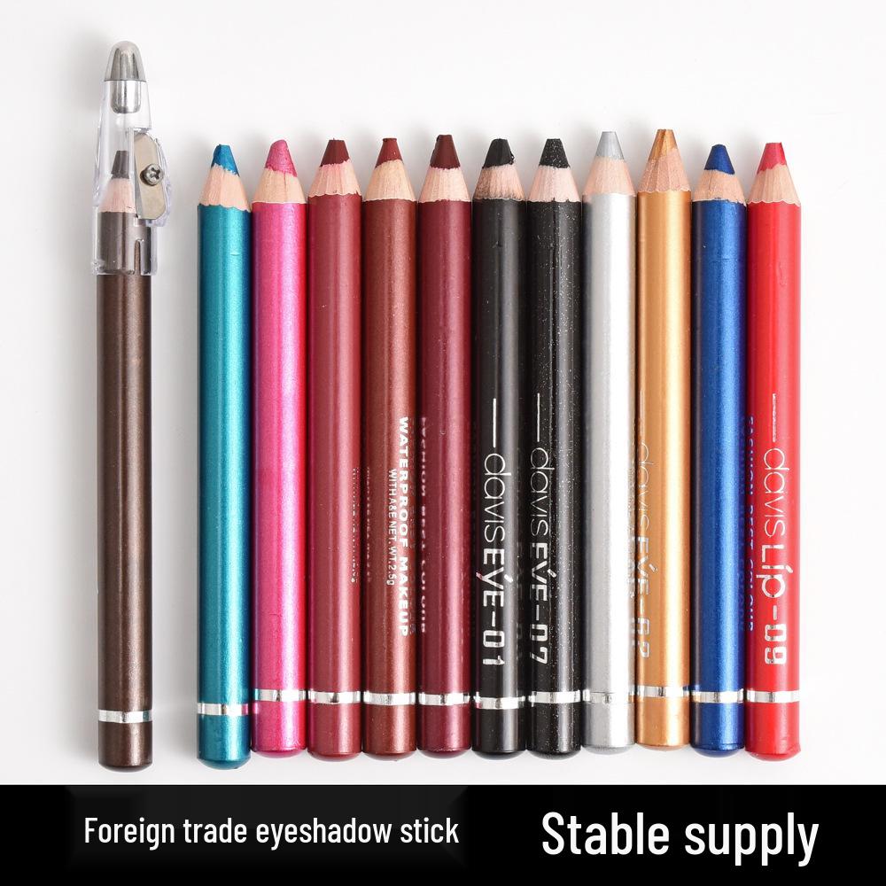 

Matte Shimmer Eyeshadow Stick & Lip Liner with Sharpener - INS Style. 38#