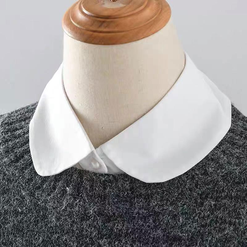 White Stand Collars Detachable Fake Collar Simplicity Fashion Faux False Collar for Women Girls