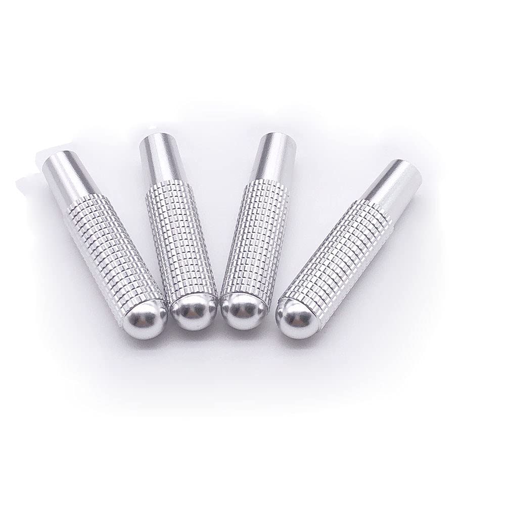 Car Door Lock Pin Knob Button Covers for and GLC 4-Piece Mercedes-Benz W205, W166, W213, C, GLE, (Silver)