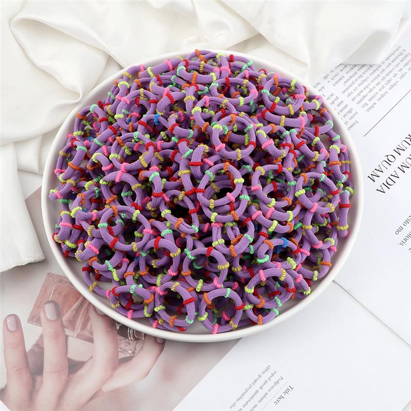 30/50/100 buc/Set Colorate Mici Elastice de Păr Fete Drăguțe Elastice de Păr cu Elasticitate Ridicată Accesorii de Păr pentru Copii Suport Coadă de Cal Bandă de Păr