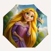 1pc Princess Rapunzel Automatic Folding Umbrella: Compact 8-rib Design  Outdoor, Casual Accessory,  Durable Canopy