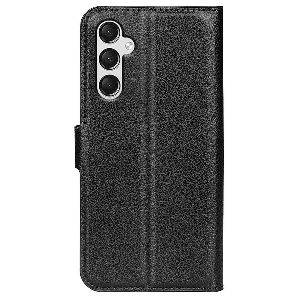 For Samsung Galaxy A25 5G (Global) (161.0 X 76.5 X 8.3mm) Case Slim-Fit Wallet Phone Shell Litchi Texture Leather Stand Cover