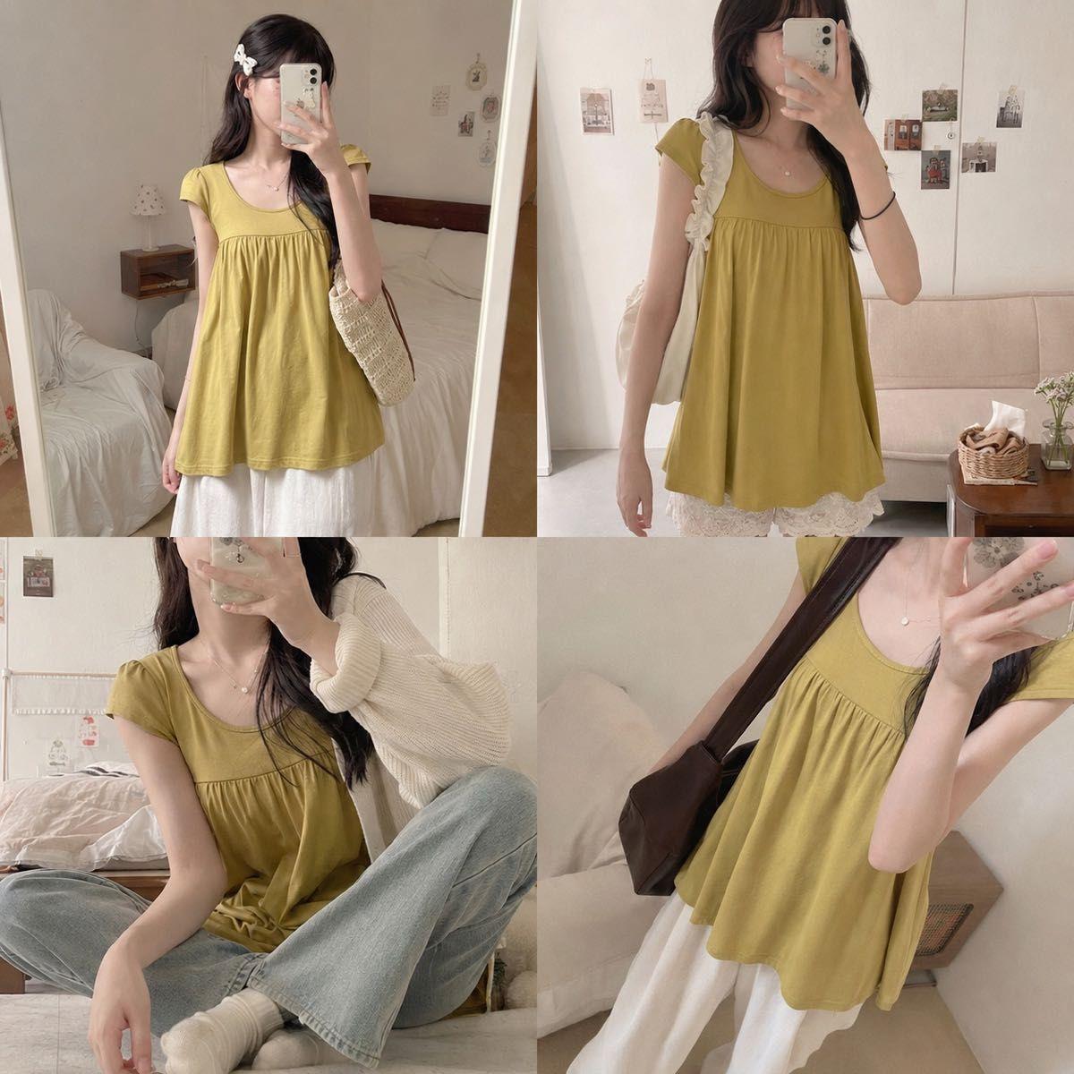 ROPE picnic Tunic cut and sew mini dress A-line Mori Girl French Girly Korean (1510