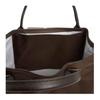 Longchamp Le Pliage Green Logo Kontrastdesign Nylon Knödel-Tragetasche Medium Damen-Tragetaschen Mokka-Braun 1623919002
