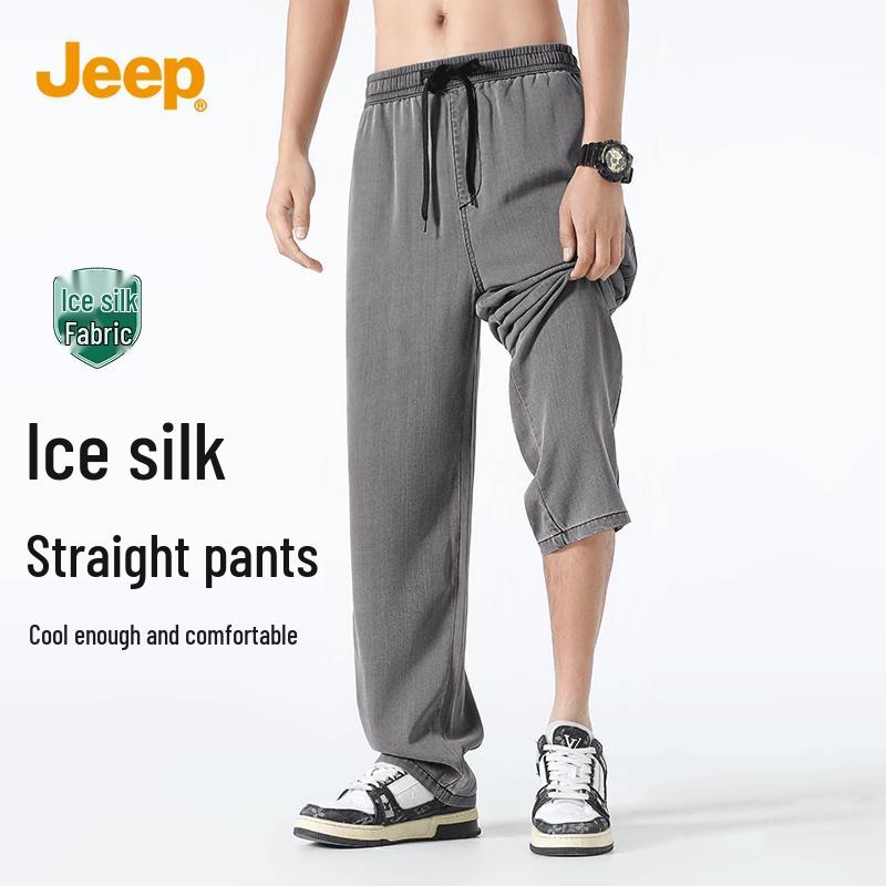 JEEP Men s Ice Silk Breathable Summer Casual Pants 4XL