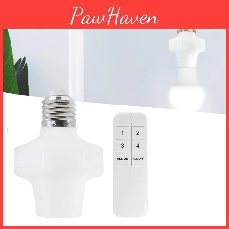 E27 Wireless E26 Remote Control Light Lamp Holders Smart Bulb Adapter Tools