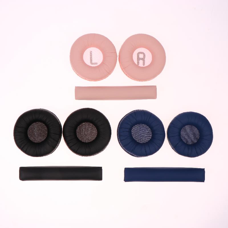 3Pcs Earphones Cushion Headbeam Headphones Ear Pads For Jbl Tune 600 T450 T450Bt T500Bt Jr300Bt 70Mm Soft Leather Foam Pads