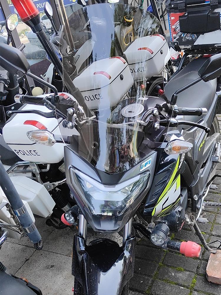 Compatible Windshield for Haojue DKS, Suzuki, Honda, CB400F, GL, and Other Motorcycles.