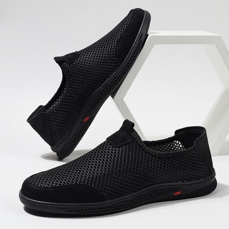 Neue Sommerschuhe mit weicher Sohle, atmungsaktive Mesh-Schuhe, rutschfeste, abriebfeste Slipper, Sneaker, Freizeit-Laufschuhe, Wading-Aqua-Schuhe