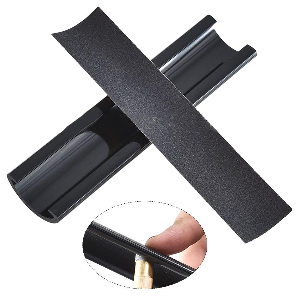 1ks U-tvarovaný nástroj pro opravu hrotů kulečníkových tág, vyměnitelný brusný papír, snooker, americký nine tágo, dekontaminační leštění a údržba