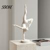 Elegant Dance Lover Gifts 3D Printed Rhythmic Gymnastics Figurine, Modern Minimalist Art Sculpture, Home Office Desk Ornaments Handstand Ballet