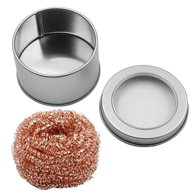 Soldering Iron Tip Cleaner Non-Slip Wire Ball Tin Remover for Soldering Irons and Tips