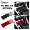 For Mercedes Benz SLK R172 2011 2012 2013 2014 2015 2016 Real Soft Carbon Fiber Trim Sticker Car Gear Ashtray Panel Accessories